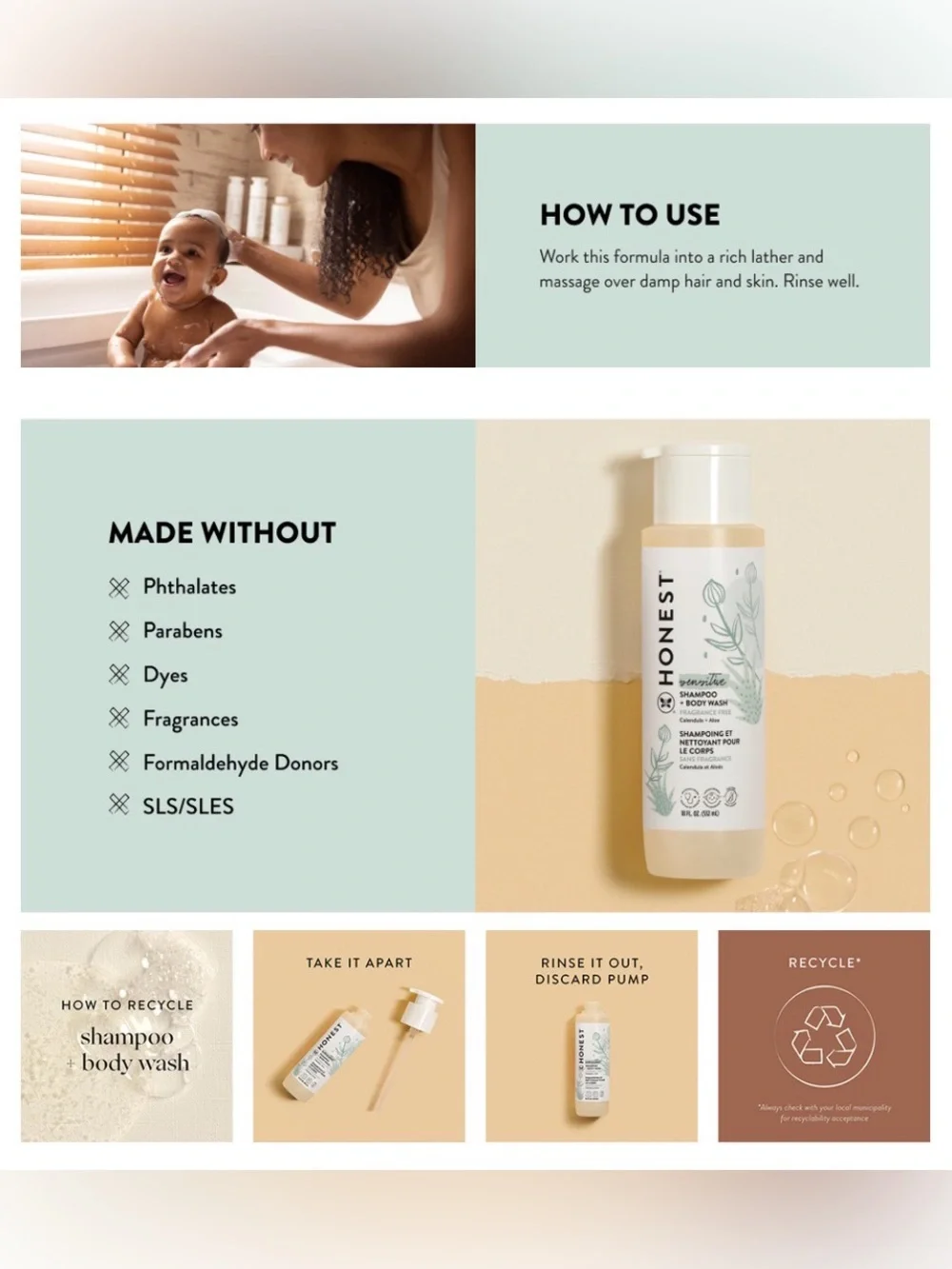 HONEST - Sensitive Fragrance Free Conditioner